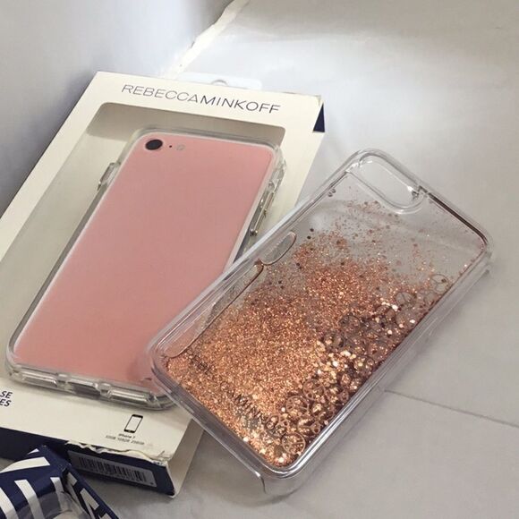 Rebecca Minkoff Gold Glitterfall iPhone 7 Case (H) - Picture 5 of 7